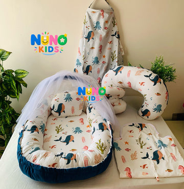 باكدج أول مرة مامي – حوت الأزرق | First-Time Mom Bundle – Blue Whale
