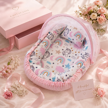 بيبي نيست يونيكورن للمواليد الجدد | Baby Nest Unicorn - Nuno Kids