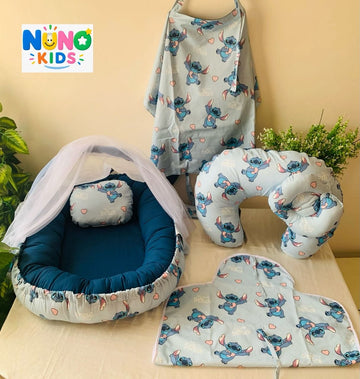 First-Time Mom Bundle - Stitch Blue